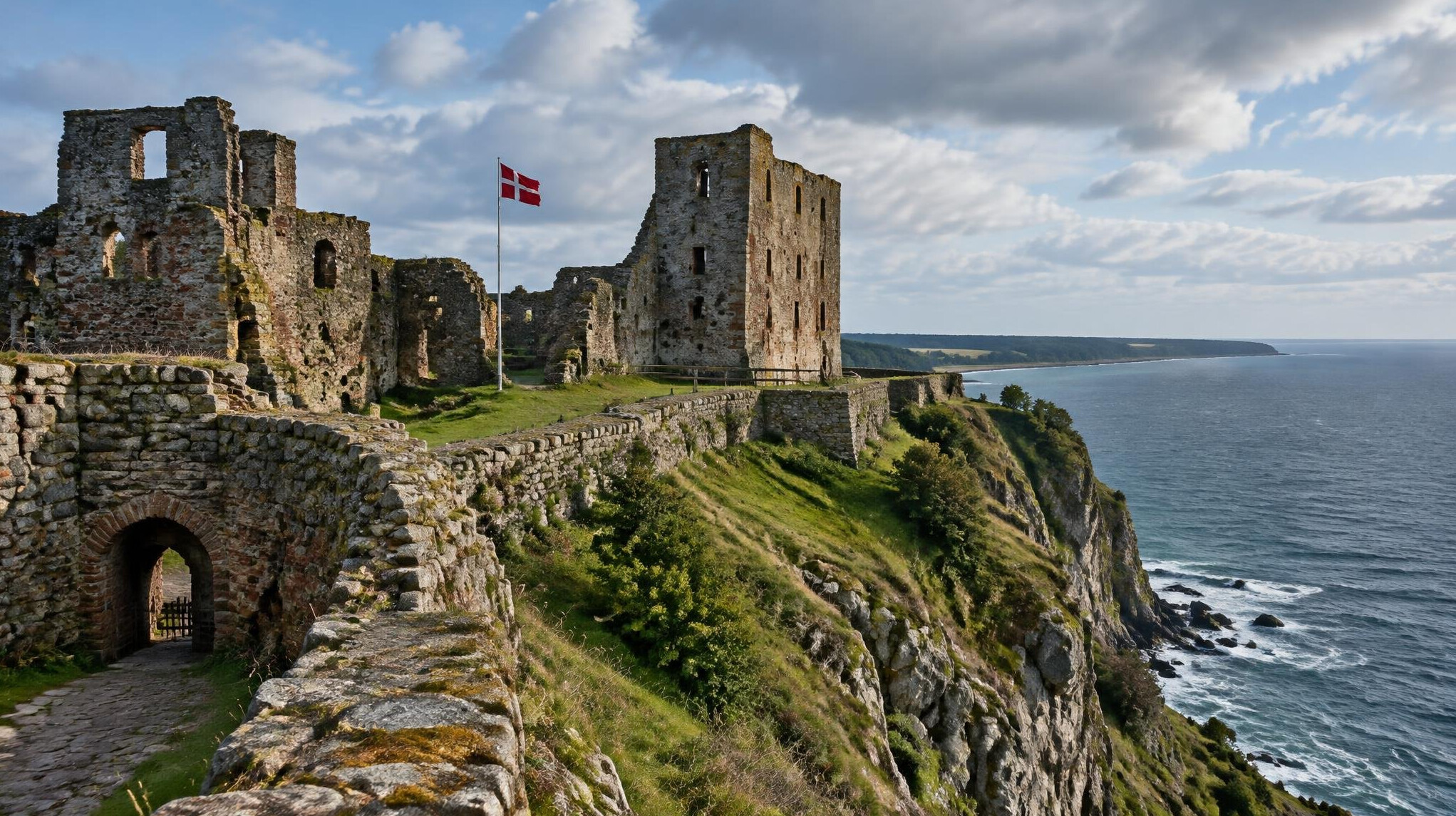ancient stone castle ruins