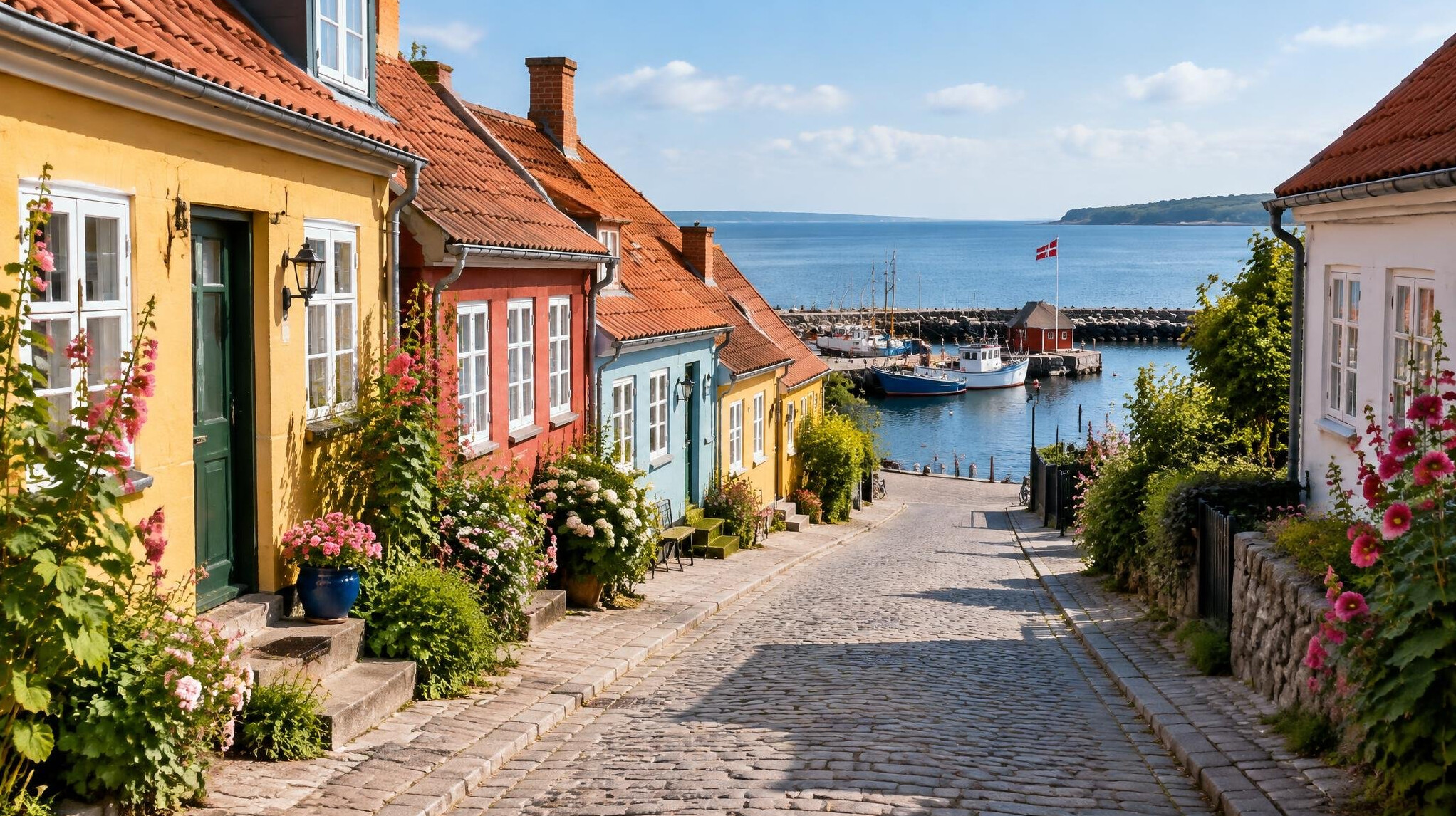 small danish village street