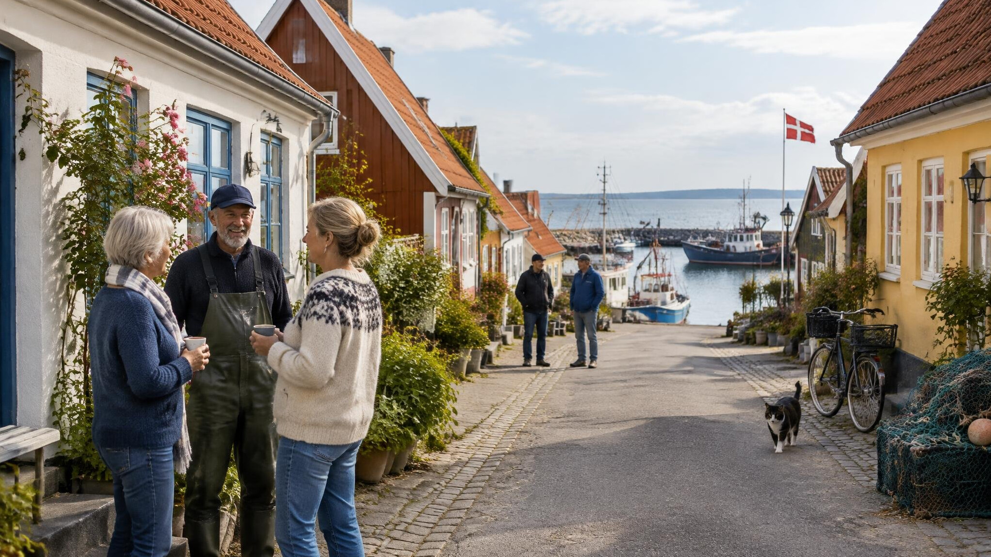 coastal village houses
