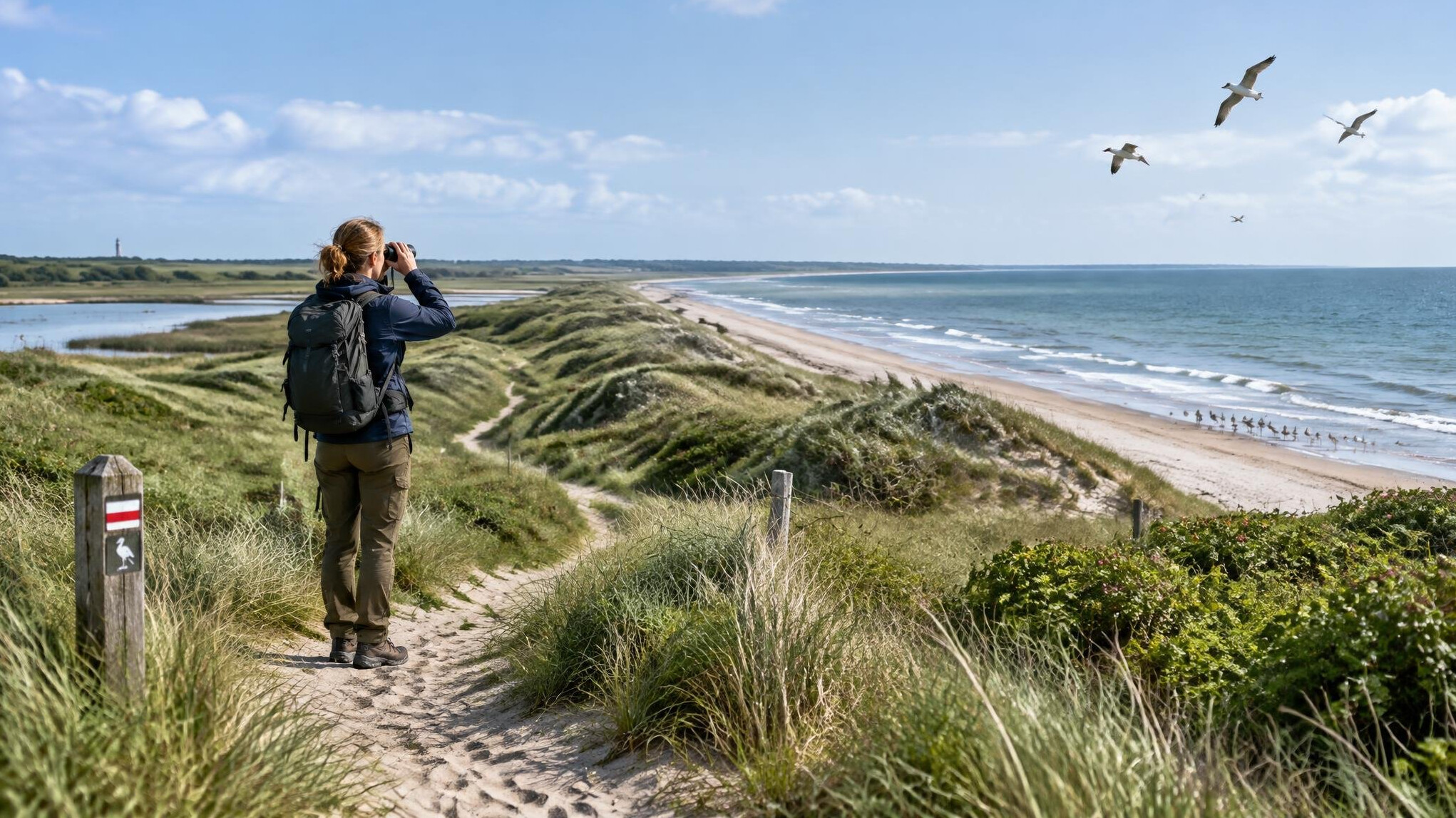 dunes and beach path